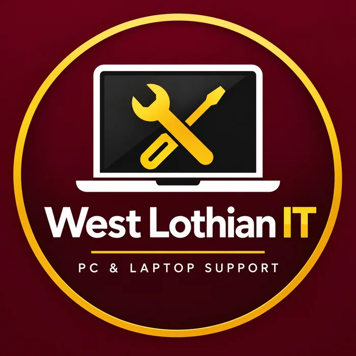 West Lothian IT PC and laptop support badge